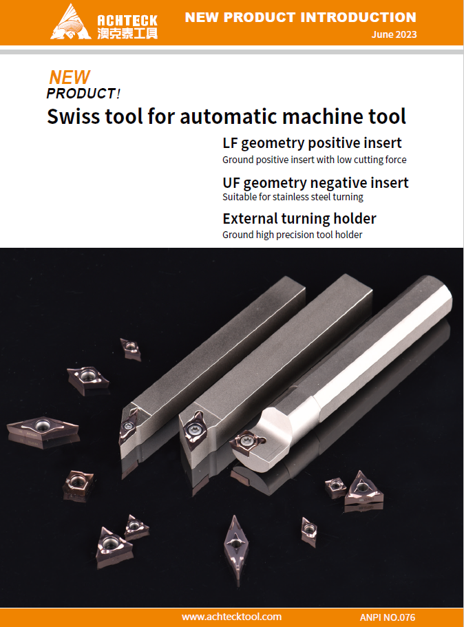 LF and UF Swiss tool for automatic machine tool