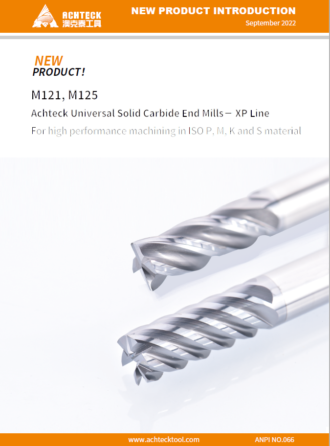 M121 M125 Achteck Universal Solid Carbide End Mills－ XP Line