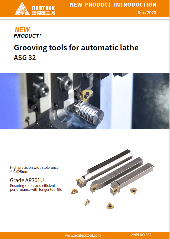 ASG Grooving tools for automatic lathe