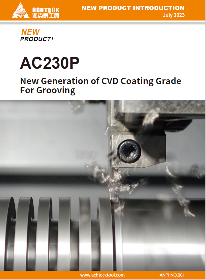 AC230P New Generation of CVD Coating Grade For Grooving