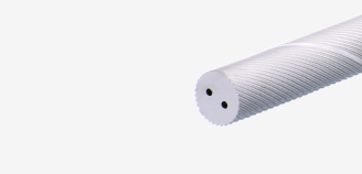 Dual-Helix Coolant Hole Rods